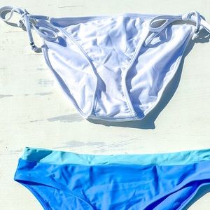 White tie bikini bottoms